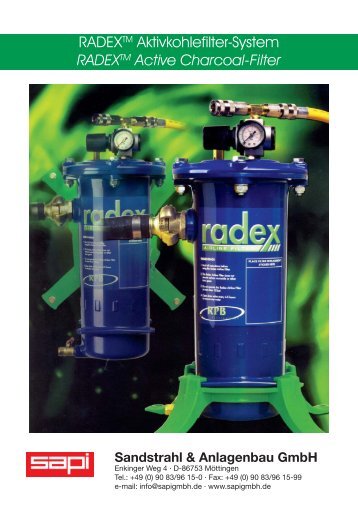 RADEX Aktivkohlefilter-System RADEX Active Charcoal-Filter