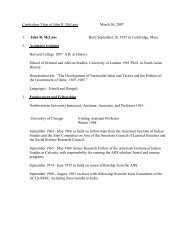 Curriculum Vitae of John R. McLane March 26, 2007 1. John R ...