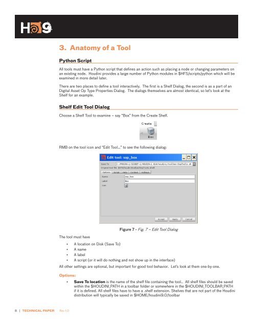 TECHNICAL PAPER Building Tools for Houdini 9