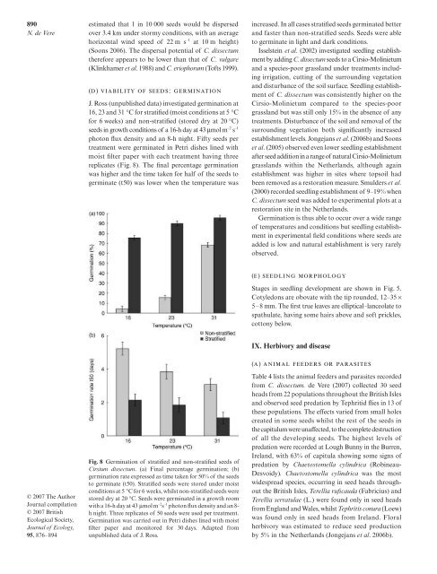 de Vere 2007 Biol Flora C. dissectum.pdf - The Whitley Wildlife ...