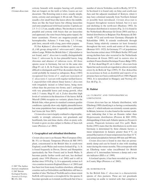 de Vere 2007 Biol Flora C. dissectum.pdf - The Whitley Wildlife ...