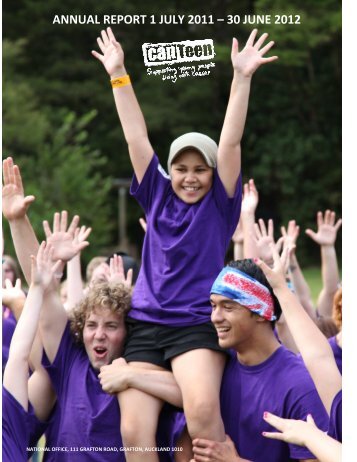 ANNUAL REPORT 1 JULY 2011 â 30 JUNE 2012 - CanTeen