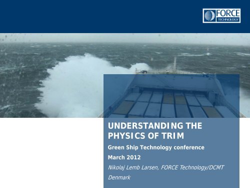 UNDERSTANDING THE PHYSICS OF TRIM