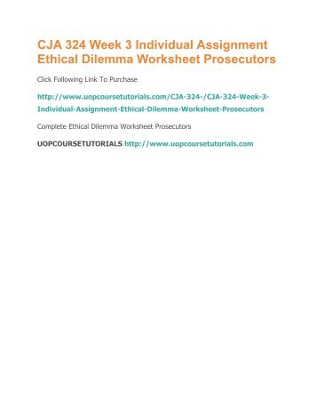 cja 324 ethical decision making paper Ethical decision-making is theorised to consist of four stages: identification of an of the findings and areas for future research are discussed in the paper. cja 324 ethical decision making paper Ethical decision-making is theorised to consist of four stages: identification of an of the findings and areas for future research are discussed in the paper.