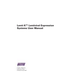 Lenti-X Lentiviral Expression Systems User Manual
