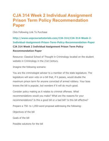 prison term policy recommendation 2 essay Research about recidivism and reentry and the criminal justice system. prison term policy recommendation 2 essay Research about recidivism and reentry and the criminal justice system.