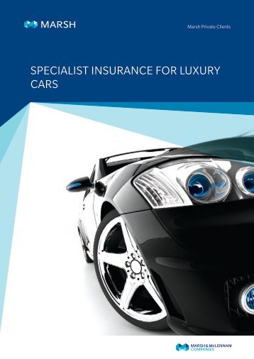 SPECIALIST INSURANCE FOR LUXURY CARS