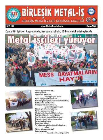 Metal işçileri yürüyor