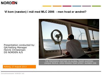 Vi kom (næsten) i mål med MLC 2006 - men hvad er ændret?