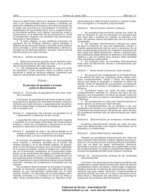 BOE 71 de 23/03/2007 Sec 1 Pag 12611 a 12645 - FederaciÃ³ de ...