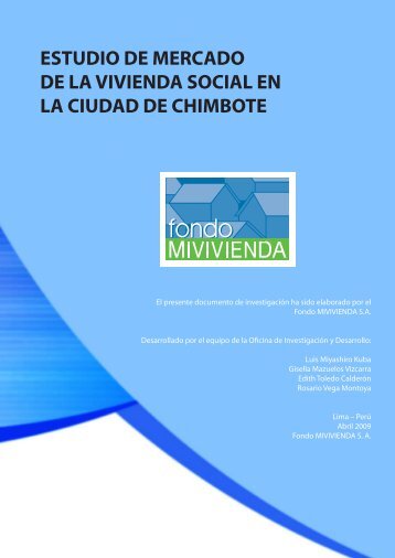 ESTUDIO DE MERCADO DE LA VIVIENDA SOCIAL EN LA CIUDAD DE CHIMBOTE