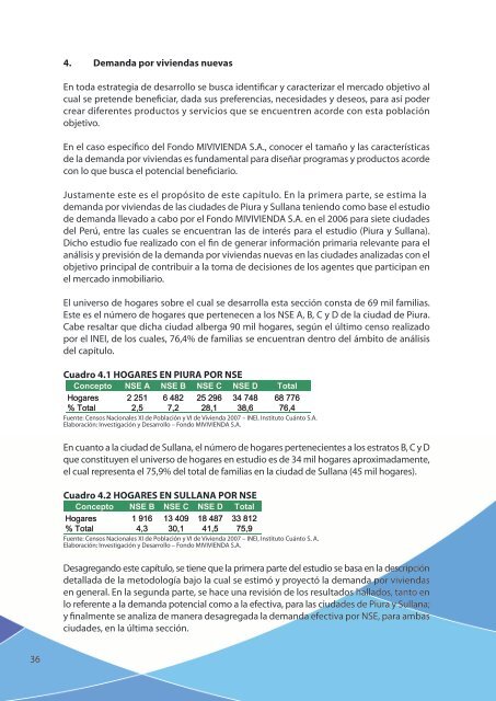 ESTUDIO DE MERCADO DE LA VIVIENDA SOCIAL EN LA CIUDAD DE PIURA Y SULLANA