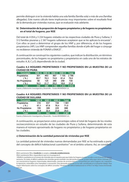 ESTUDIO DE MERCADO DE LA VIVIENDA SOCIAL EN LA CIUDAD DE PIURA Y SULLANA