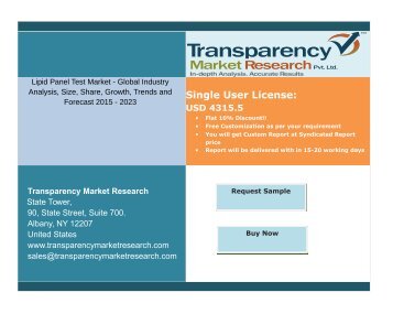 Lipid Panel Test Market Segment and Forecast up to 2023