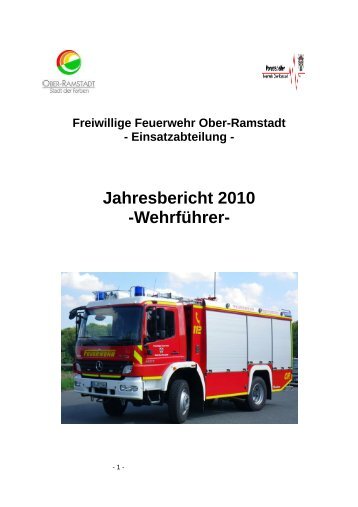 Jahresbericht 2010 -Wehrführer-