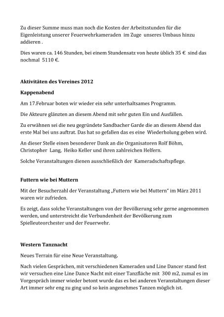Freiwillige Feuerwehr Breuberg-Sandbach Jahresbericht 2012 1 Vorsitzender