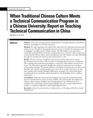 When Traditional Chinese Culture Meets a Technical ...