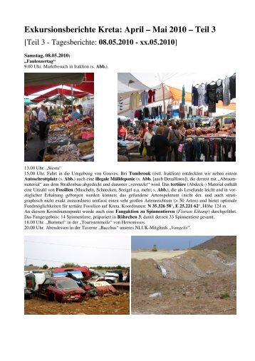 Exkursionsberichte Kreta April - Mai 2010 - Tagesberichte Teil 3 ...