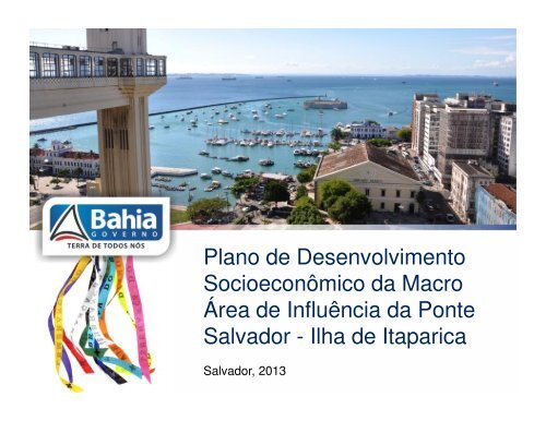 Apresentação - Secretaria do Planejamento do Estado da Bahia