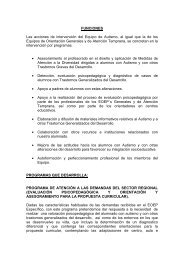 Funciones - Equipo de autismo y TGD Murcia
