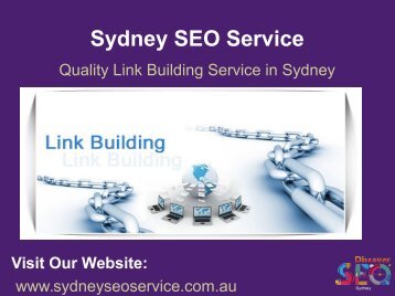 SEO Link Building Services Sydney | Quality Link Building Services Sydney