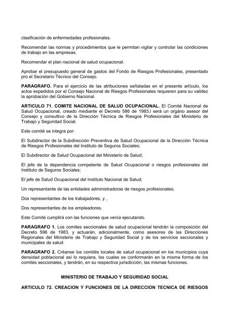 DECRETO 1295 DE 1994.pdf - Universidad Libre - Seccional Pereira