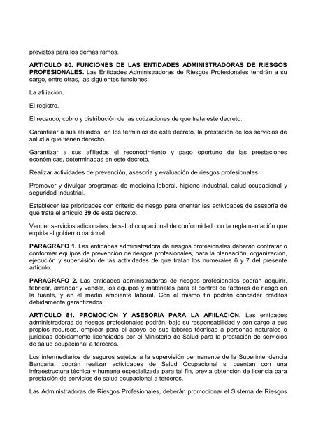 DECRETO 1295 DE 1994.pdf - Universidad Libre - Seccional Pereira