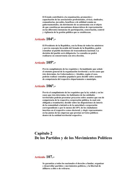 constitucion politica de colombia - Universidad Libre - Seccional ...