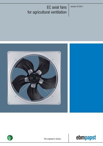 EC axial fans for agricultural ventilation