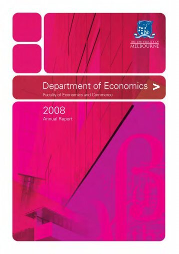 Department of Economics Annual Report 2008 (PDF 1.4