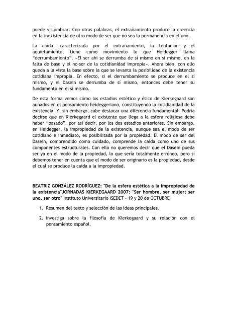 Texto 3. SÃ¶ren Kierkegaard Los estudios clÃ¡sicos del ...