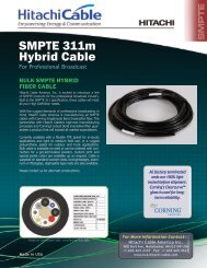 SMPTE 311m Hybrid Cable - Hitachi Cable America