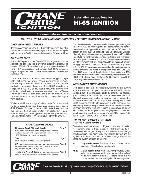 HI-6S IGNITION