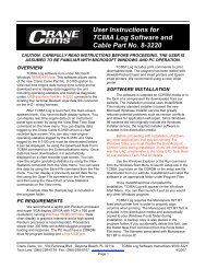 User Instructions for TC88A Log Software and Cable Part No 8-3220