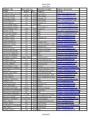 Staff Phone List 2013-14 - Morey Middle School
