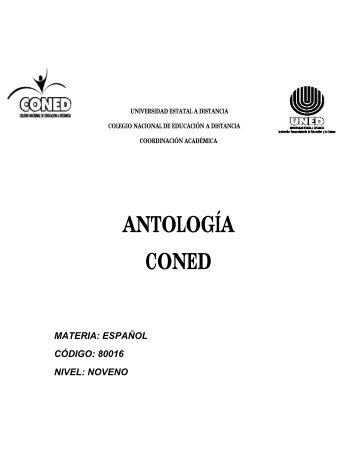 ANTOLOGÍA CONED