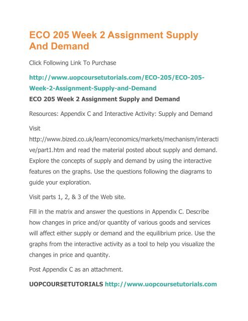 Demand And Supply Questions In Economics