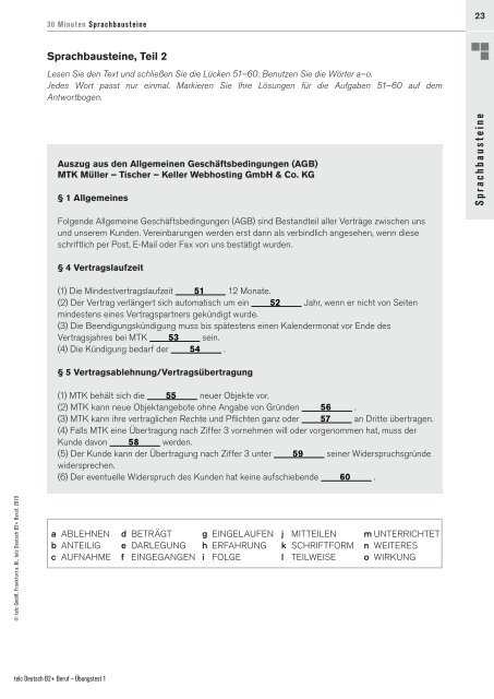22 Sprachbausteine Sprach