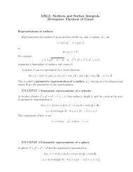 Divergence Theorem of Gauss EXAMPLE 1 EXAMPLE 2