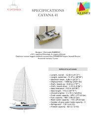 SPECIFICATIONS CATANA 41