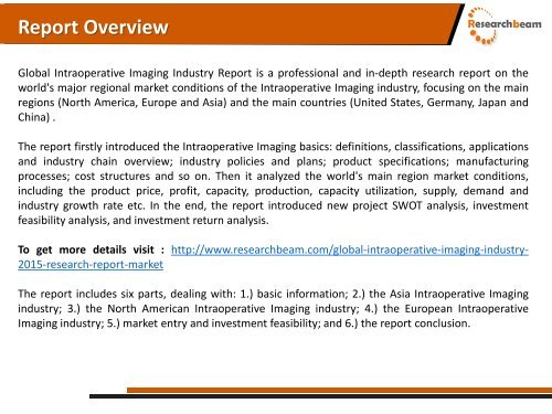 Intraoperative Imaging Industry 2015 Market Research Report 