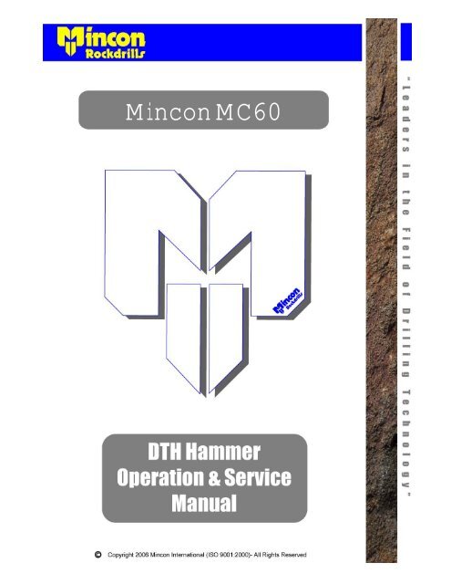 MC60 Service Manual - Manufacturer of Top Quality Rockdrills ...