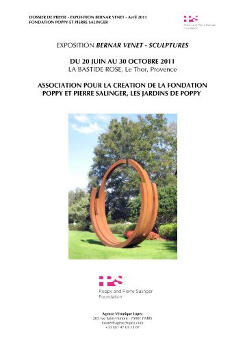 L’Exposition de Bernar Venet à la Fondation Poppy et Pierre Salinger