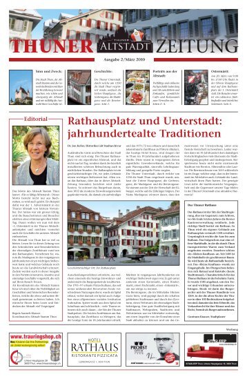 Rathausplatz und Unterstadt: jahrhundertealte Traditionen - Thun