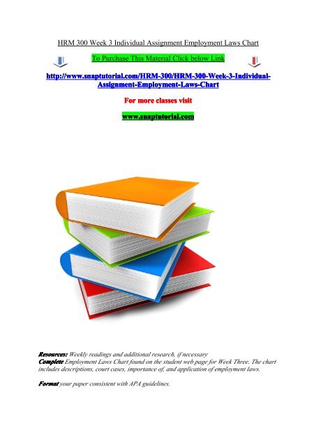 Employment Laws Chart Hrm