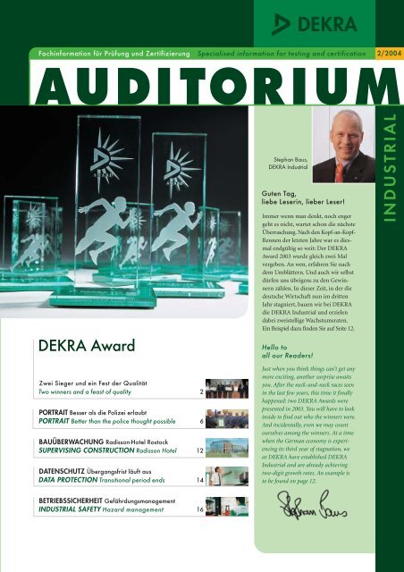 3030 Auditorium 01/04 - DEKRA Certification