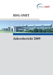 HSG-IMIT Jahresbericht 2009 - Institut für Mikro- und ...