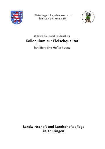 Kolloquium zur Fleischqualität - TLL