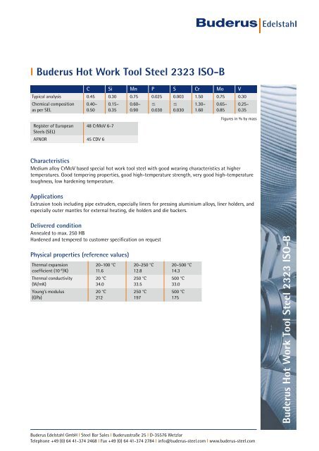 l 2323 ISO-B - Buderus Edelstahl GmbH