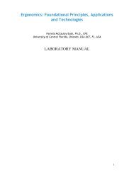 Foundational Principles in Ergonomics - Lab Manual - CRC Press